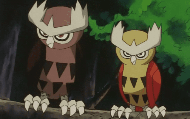 Noctowl y Shiny Noctowl 