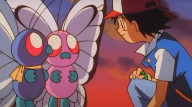 Ash libera a su Butterfree para su amor recién encontrado